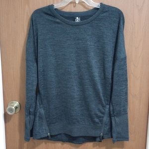 [10] Active Life Women's Sweater Black Gray Size Large
